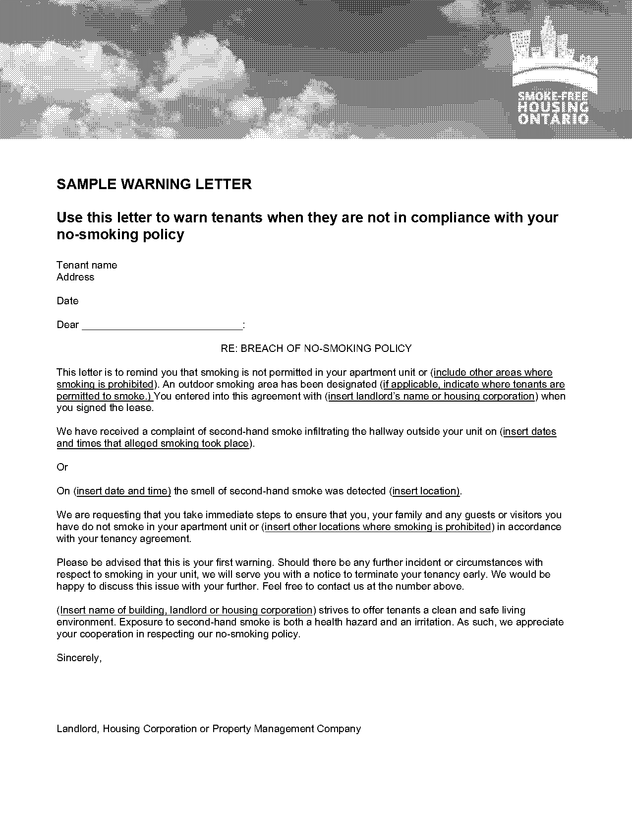 landlord to tenant notice to vacate template uk